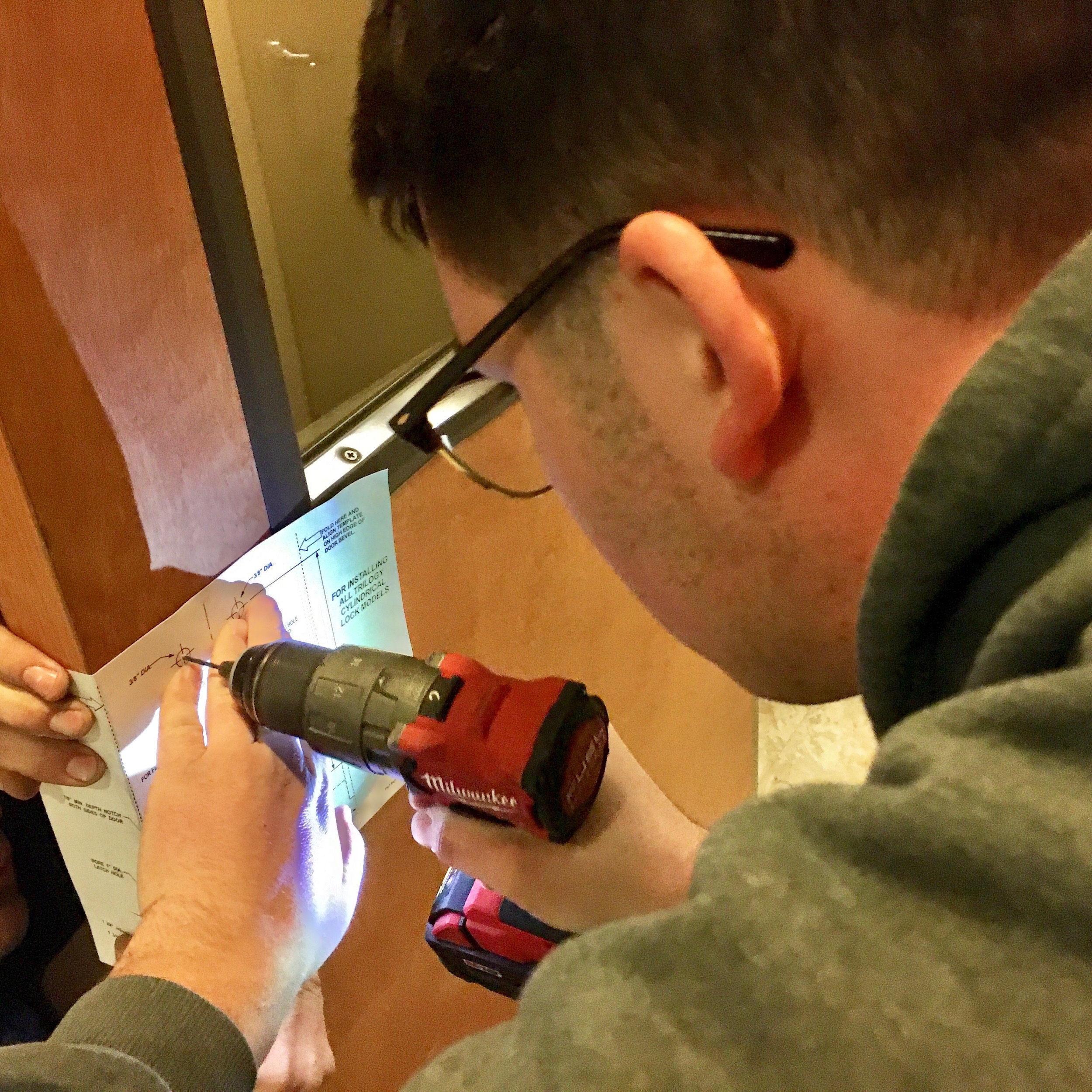New lock installation